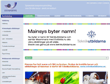 Tablet Screenshot of mainsys.se